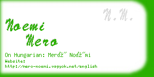 noemi mero business card